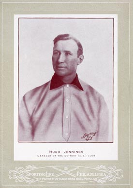1902 Sporting Life Cabinets Hugh Jennings #334 Baseball Card