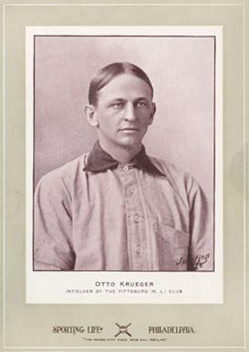 1902 Sporting Life Cabinets Otto Krueger #374 Baseball Card
