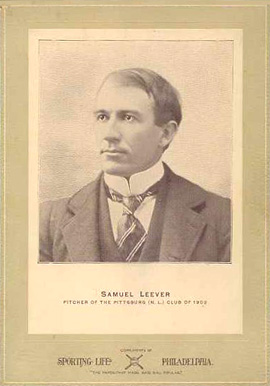 1902 Sporting Life Cabinets Samuel Leever #386 Baseball Card