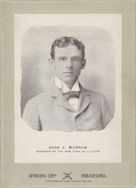 1902 Sporting Life Cabinets John J. McGraw #437 Baseball Card