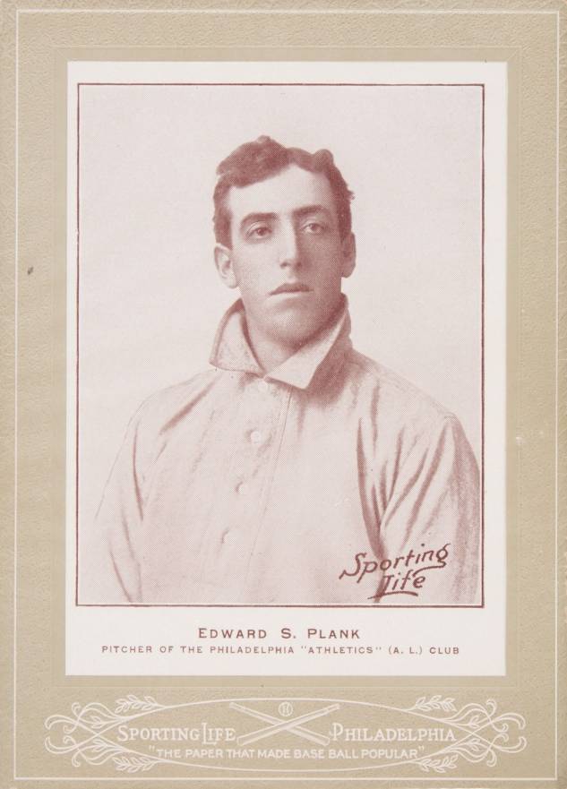 1902 Sporting Life Cabinets Edward S. Plank #529 Baseball Card