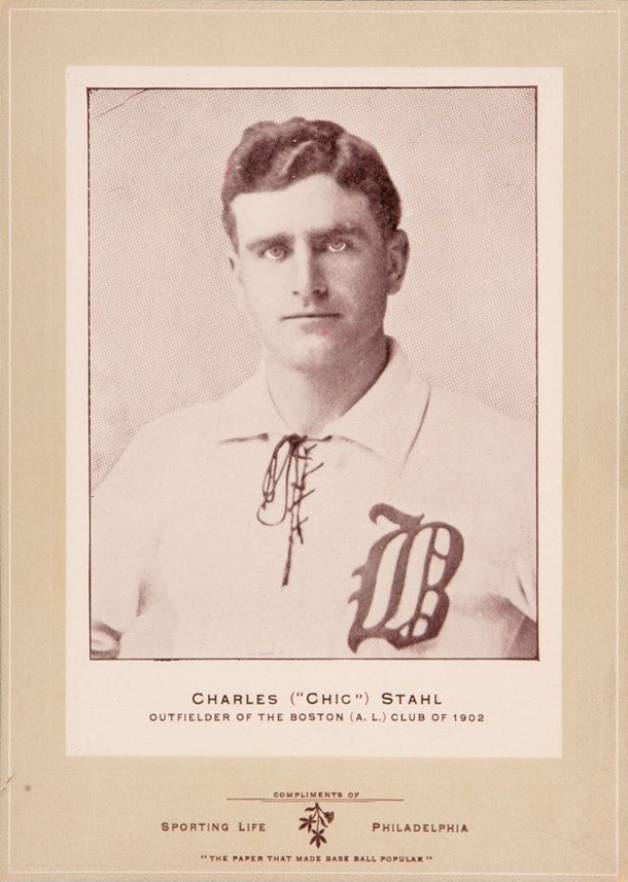 1902 Sporting Life Cabinets Charles Stahl #605 Baseball Card