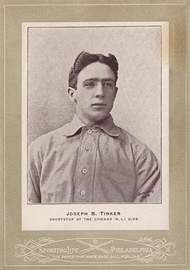 1902 Sporting Life Cabinets Joseph B. Tinker #645 Baseball Card