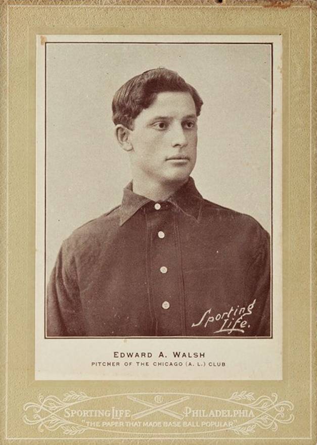 1902 Sporting Life Cabinets Edward A. Walsh #668 Baseball Card