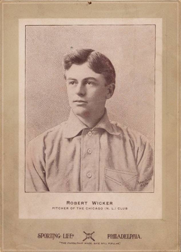 1902 Sporting Life Cabinets Robert Wicker #679 Baseball Card