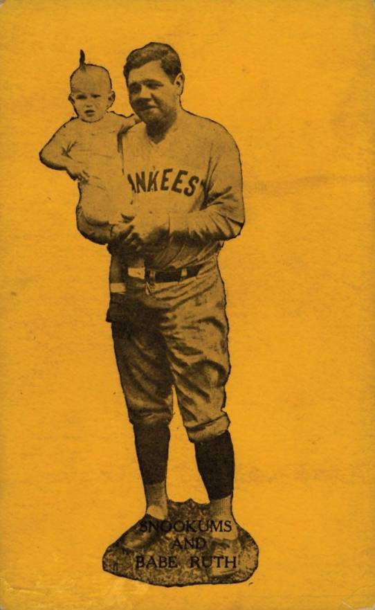 1900 Postcards & Trade 1927 Babe Ruth & Snookums # Baseball Card