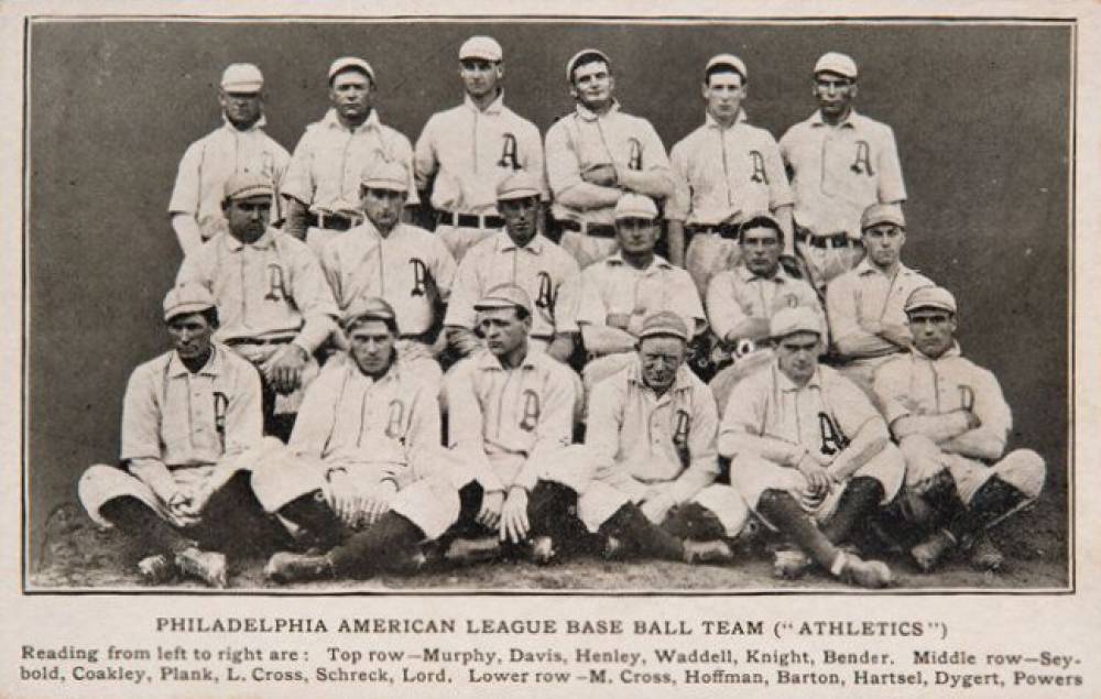 1900 Postcards & Trade 1905 Philadelphia Athletics Team # Baseball Card
