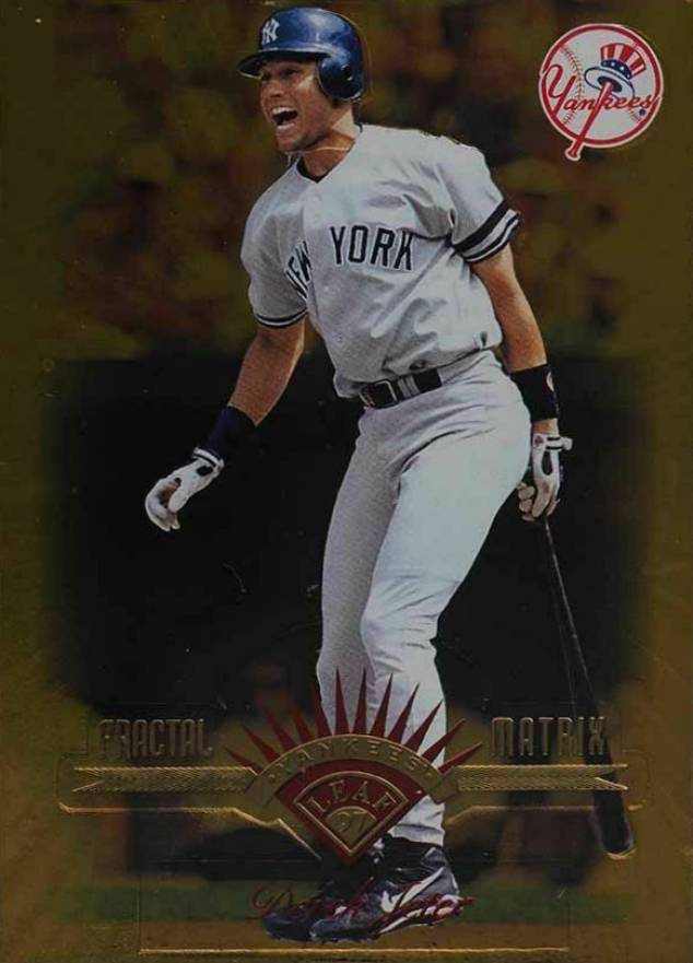 1997 Leaf Fractal Matrix Derek Jeter #165 Baseball Card