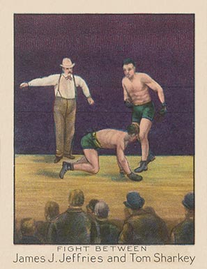 1910 T220 Champions Fight Between James J. Jeffries & Tom Sharkey # Other Sports Card