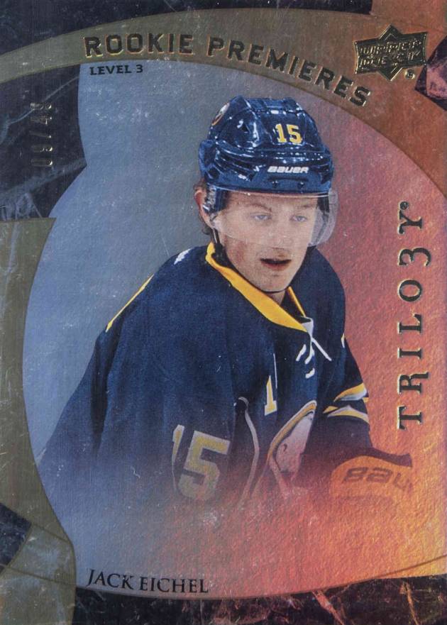 2015 Upper Deck Trilogy Jack Eichel #199 Hockey Card