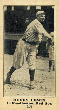 1916 Sporting News Duffy Lewis #103 Baseball Card