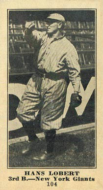 1916 Sporting News Hans Lobert #104 Baseball Card