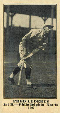 1916 Sporting News Fred Luderus #106 Baseball Card