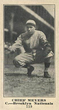1916 Sporting News Chief Meyers #119 Baseball Card