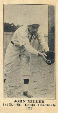 1916 Sporting News John Miller #121 Baseball Card