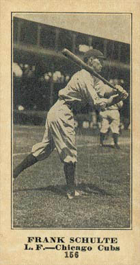 1916 Sporting News Frank Schulte #156 Baseball Card