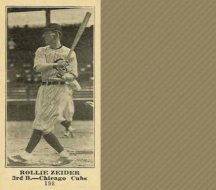1916 Sporting News Rollie Zeider #198 Baseball Card