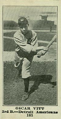 1916 Sporting News Oscar Vitt #181 Baseball Card
