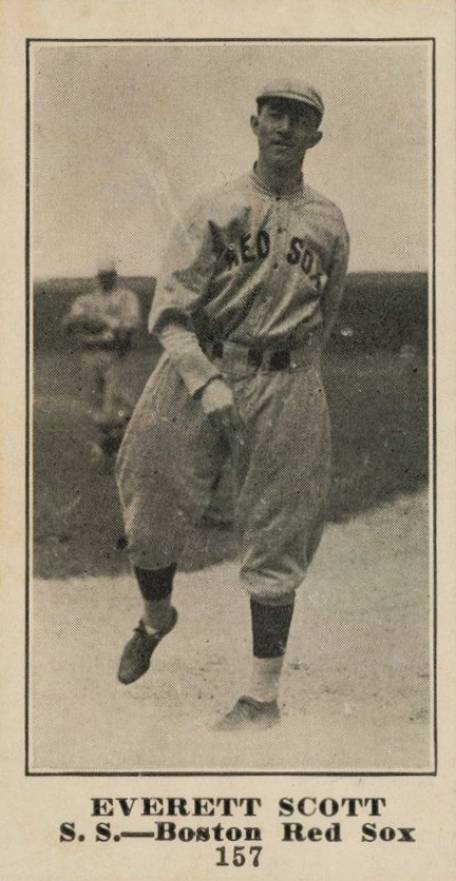 1916 Sporting News Everett Scott #157 Baseball Card