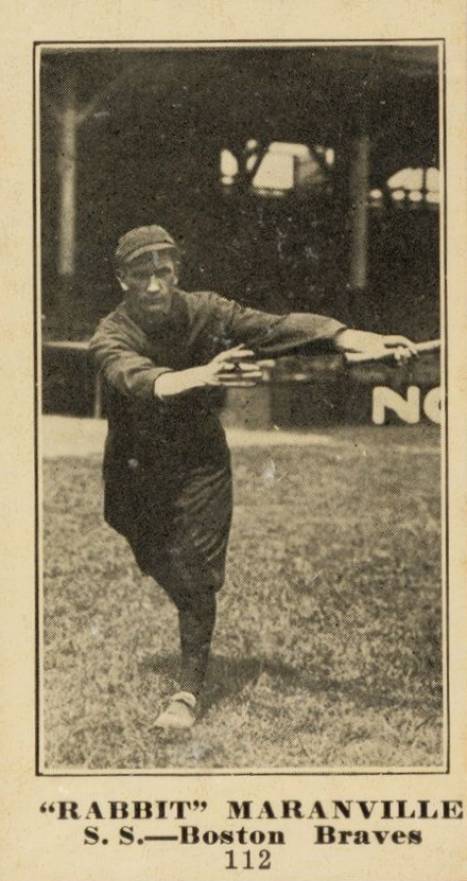 1916 Sporting News "Rabbit" Maranville #112 Baseball Card