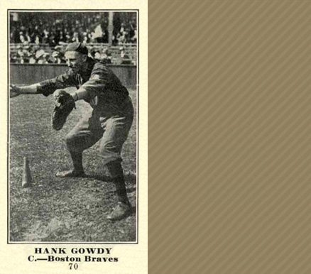 1916 Sporting News Hank Gowdy #70 Baseball Card