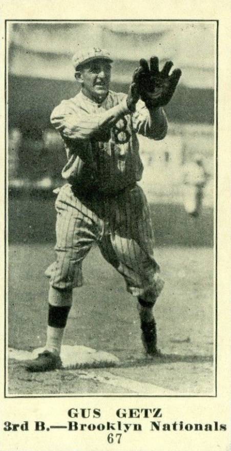 1916 Sporting News Gus Getz #67 Baseball Card