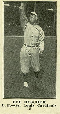 1916 Sporting News Bob Bescher #15 Baseball Card