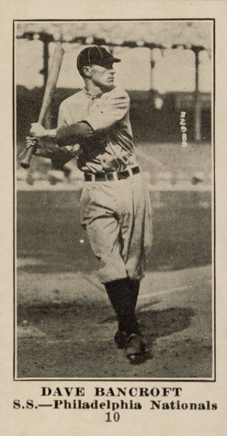 1916 Sporting News Dave Bancroft #10 Baseball Card