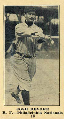 1916 Sporting News Josh Devore #46 Baseball Card