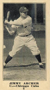 1916 Sporting News Jimmy Archer #6 Baseball Card