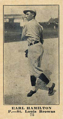 1916 Sporting News Earl Hamilton #75 Baseball Card