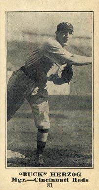 1916 Sporting News Buck Herzog #81 Baseball Card