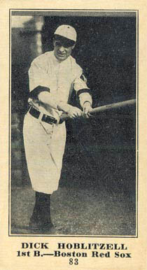 1916 Sporting News Dick Hoblitzell #83 Baseball Card
