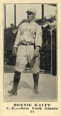 1916 Sporting News Bennie Kauff #94 Baseball Card