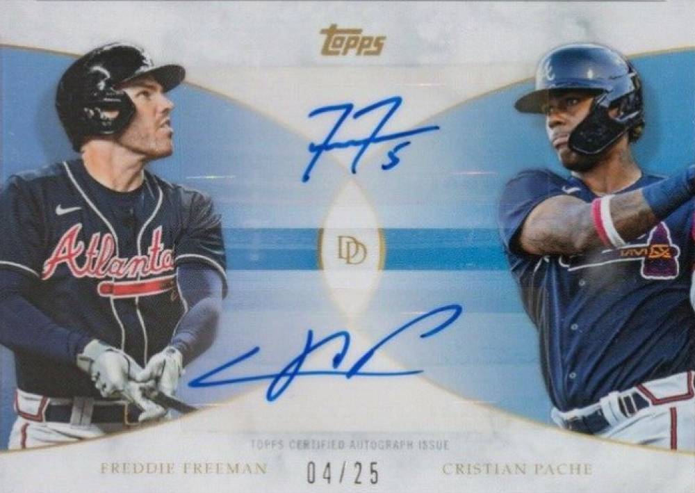 2021 Topps on Demand Dynamic Duals Cristian Pache/Freddie Freeman #20-A Baseball Card