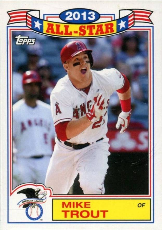 2014 Topps Archives 1987 Topps All-Stars Mike Trout #87-MT Baseball Card