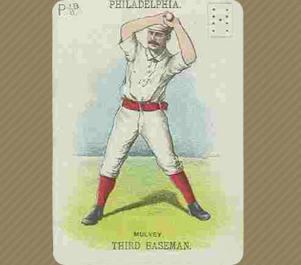 1888 Baseball Playing Cards Joseph Mulvey # Baseball Card