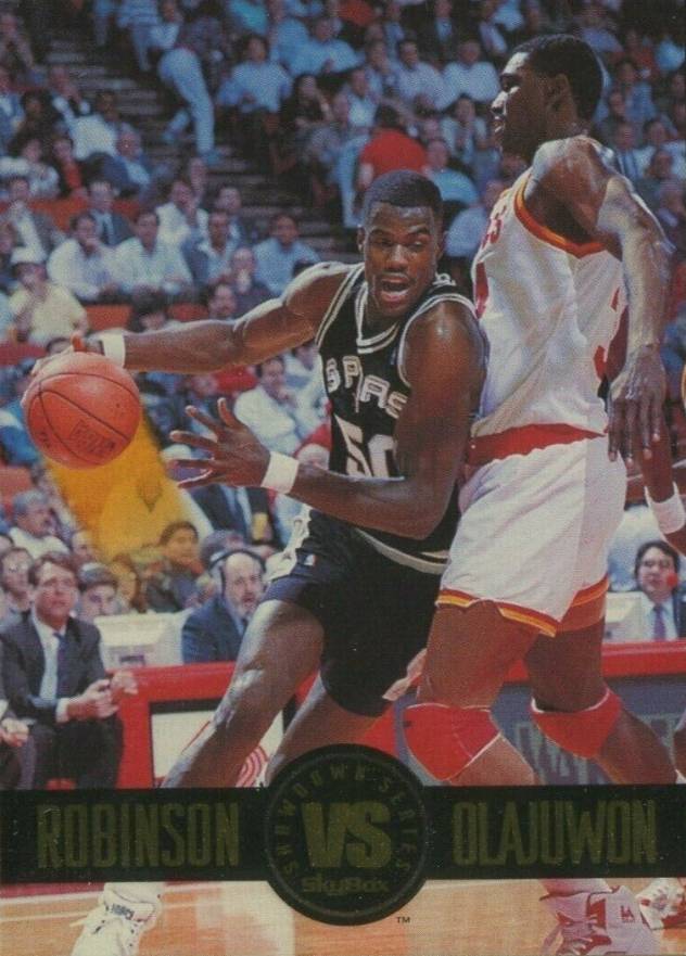 1993 Skybox Premium Showdown Series Robinson/Olajuwon #SS5 Basketball Card