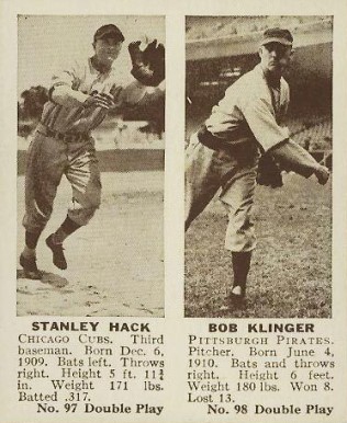 1941 Double Play Hack/Klinger #97/98 Baseball Card