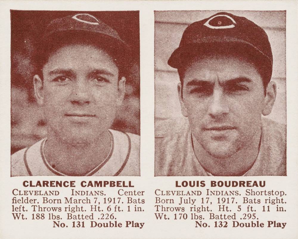 1941 Double Play Campbell/Boudreau #131/132 Baseball Card