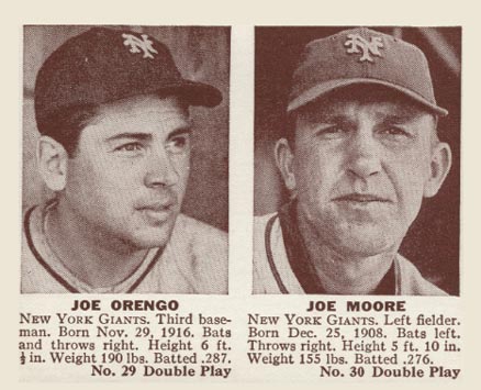 1941 Double Play Orengo/Moore #29/30 Baseball Card