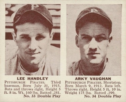 1941 Double Play Handley/Vaughan #33/34 Baseball Card