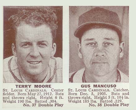 1941 Double Play Moore/Mancuso #37/38 Baseball Card
