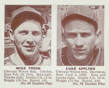 1941 Double Play Tresh/Appling #69/70 Baseball Card