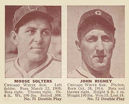 1941 Double Play Solters/Rigney #71/72 Baseball Card