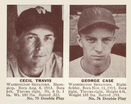 1941 Double Play Travis/Case #75/76 Baseball Card