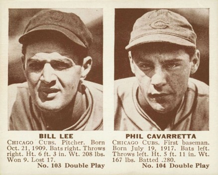 1941 Double Play Lee/Cavarretta #103/104 Baseball Card