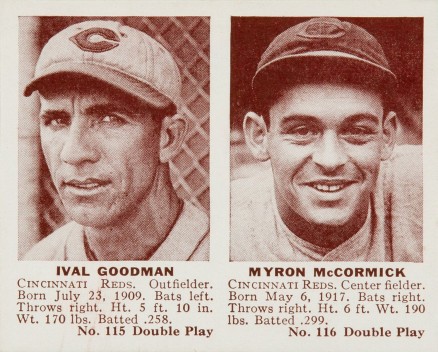 1941 Double Play Goodman/McCormick #115/116 Baseball Card