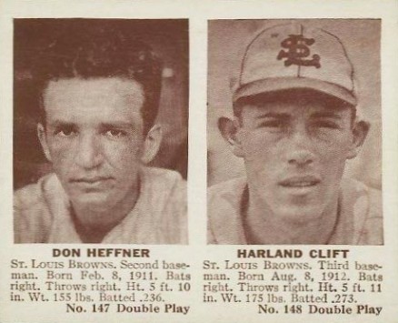 1941 Double Play Heffner/Clift #147/148 Baseball Card