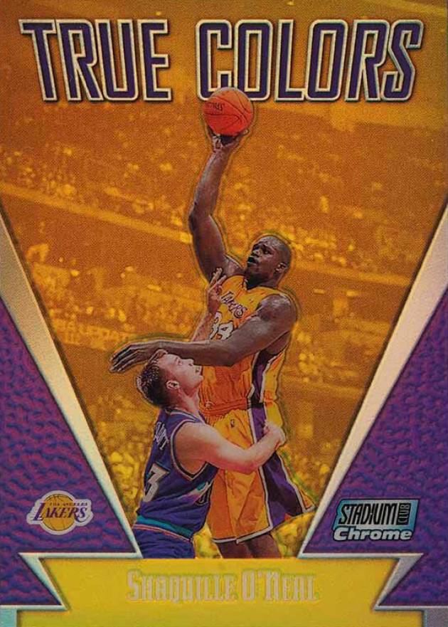 1999 Stadium Club Chrome True Colors Shaquille O'Neal #TC8 Basketball Card